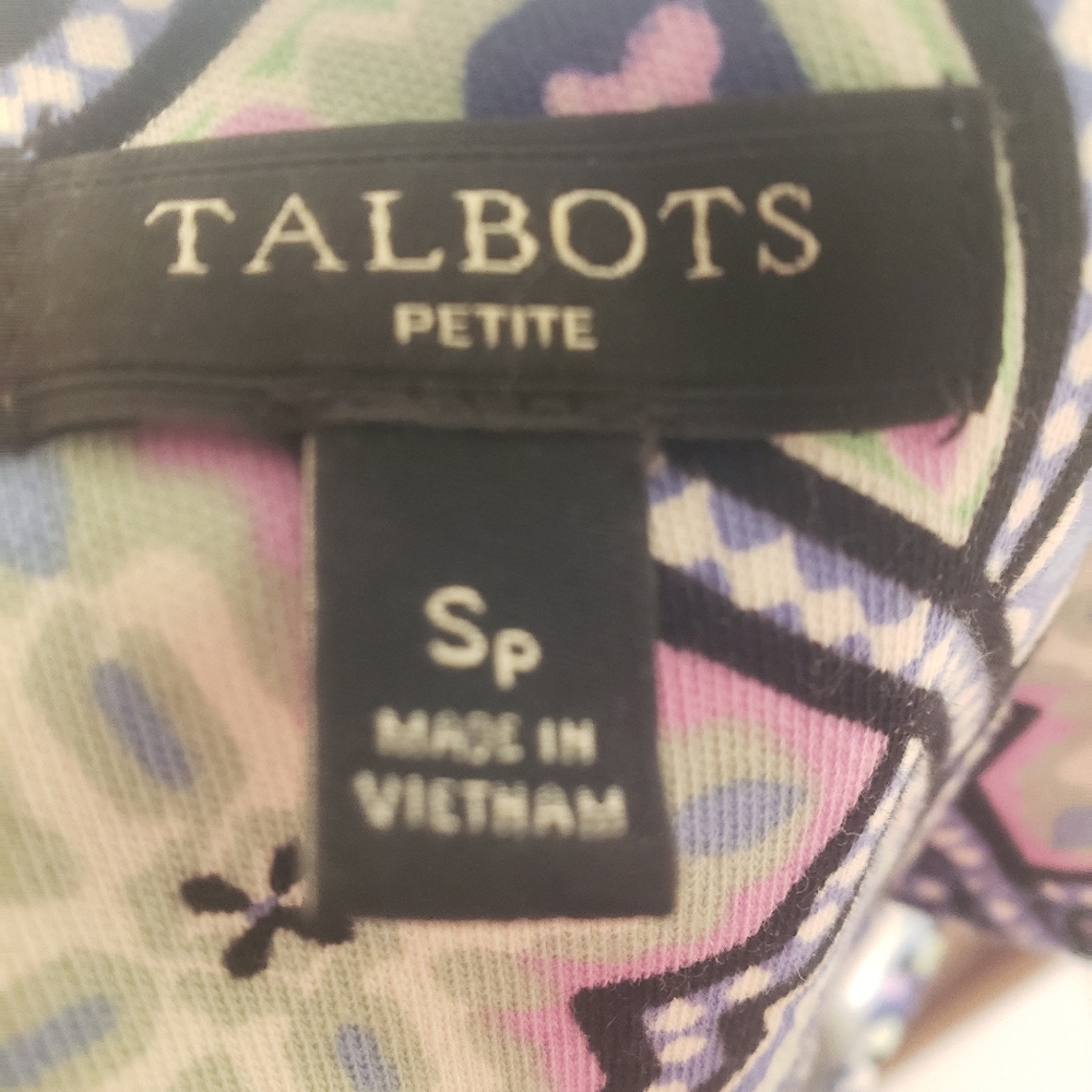 Talbots Sp Kaleidoscope Pattern Soft Smooth Sleev… - image 7